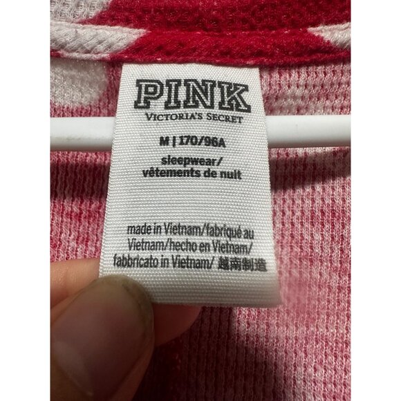 Victoria Secret Y2K 00s Polka Dot One Piece Pajama Medium Thermal Bling Sequins - Picture 4 of 16